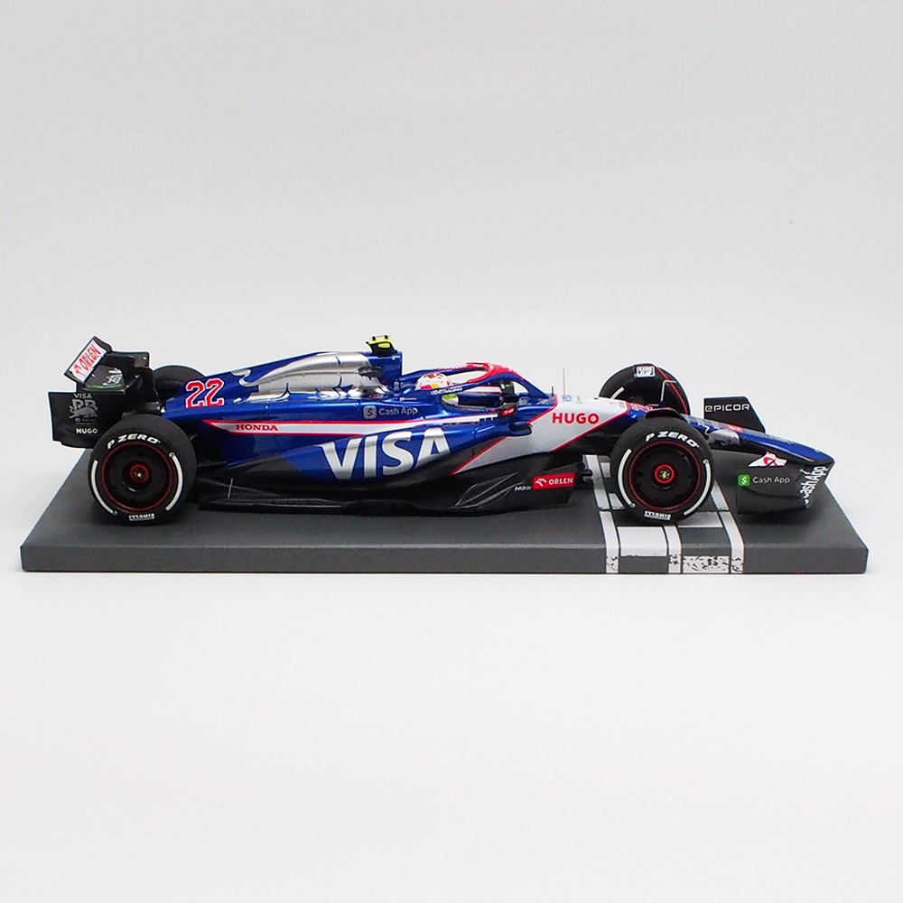 ミニチャンプス 1/18 ビザ キャッシュ RB F1 チーム VCARB 01 角田 裕