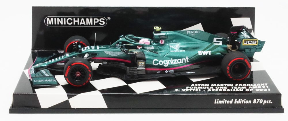 ミニチャンプス 1/43 アストンマーチン AMR21 ベッテル バーレーンGP