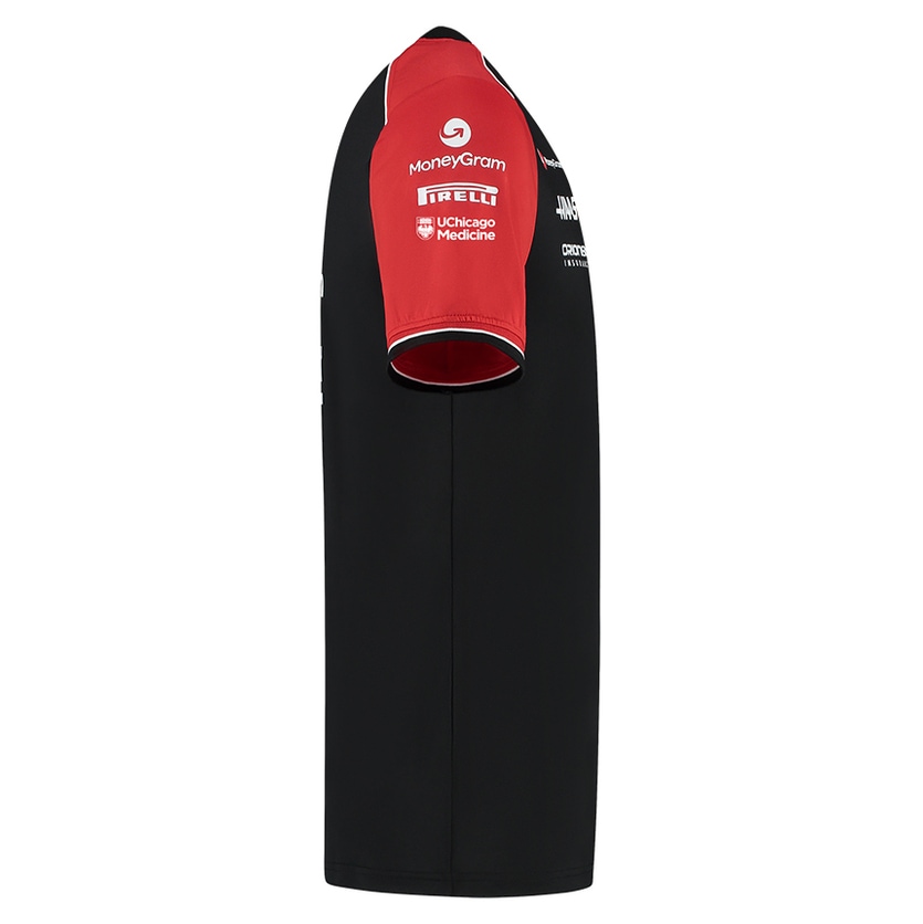 2025 マネーグラム ハース HAAS F1 チーム Tシャツ ブラック | Tシャツ