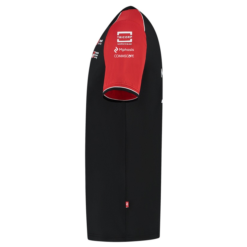 2025 マネーグラム ハース HAAS F1 チーム Tシャツ ブラック | Tシャツ