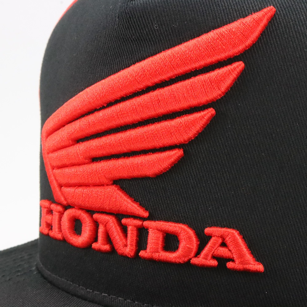 2025 HRC ホンダ レーシング ウイングロゴ フラット キャップ ブラック