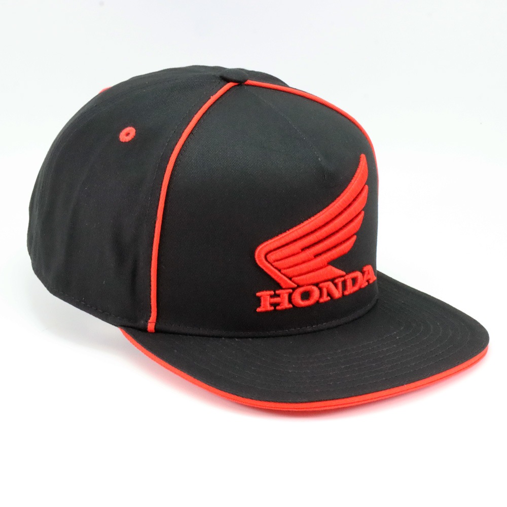 2025 HRC ホンダ レーシング ウイングロゴ フラット キャップ ブラック