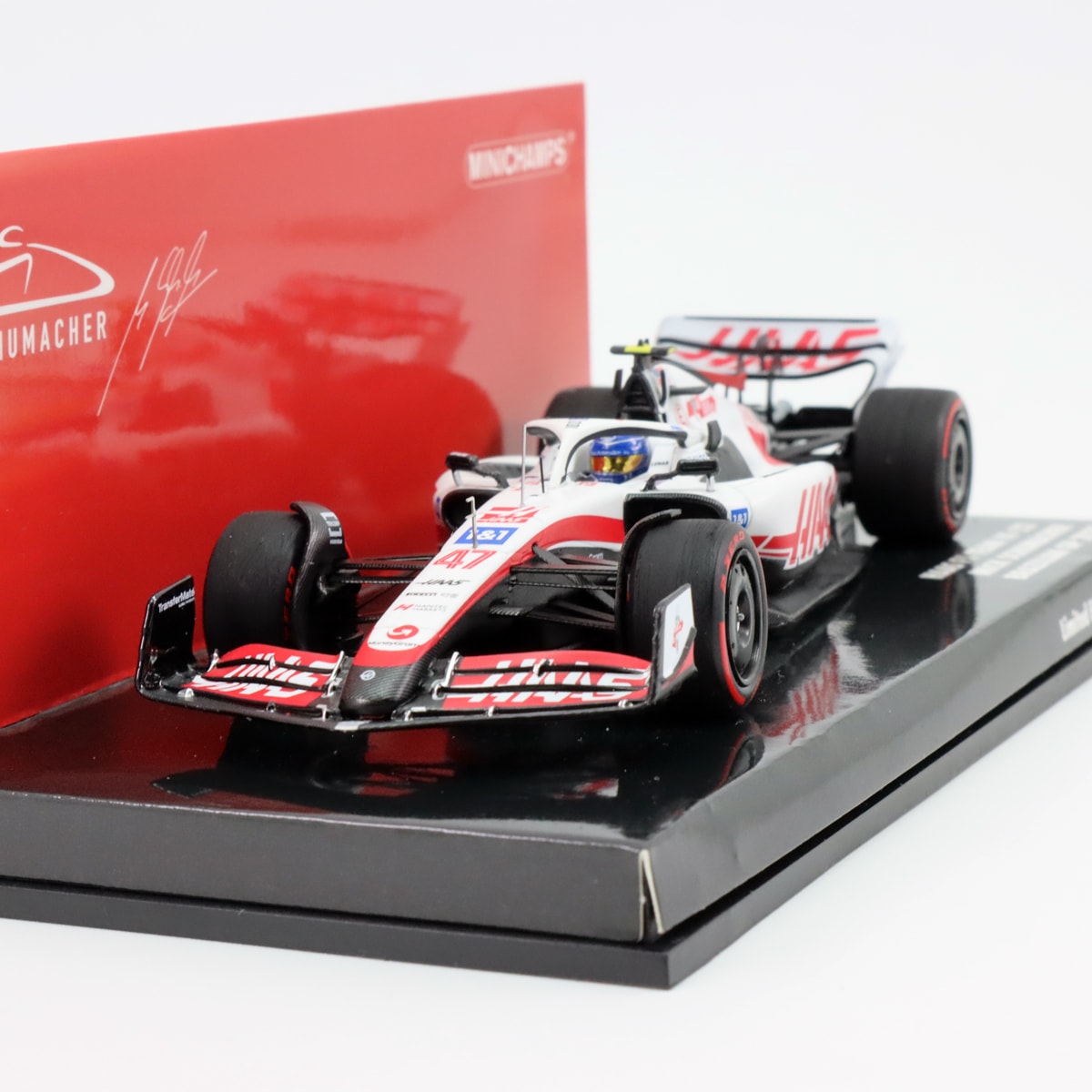 ミニチャンプス 1/43 ハース F1 チーム VF-22 2022年 ブラジルGP