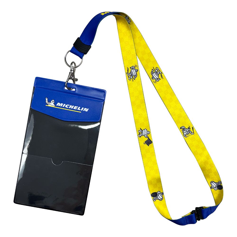 ミシュラン MICHELIN ランヤード付 チケットホルダー 1889 ブルー