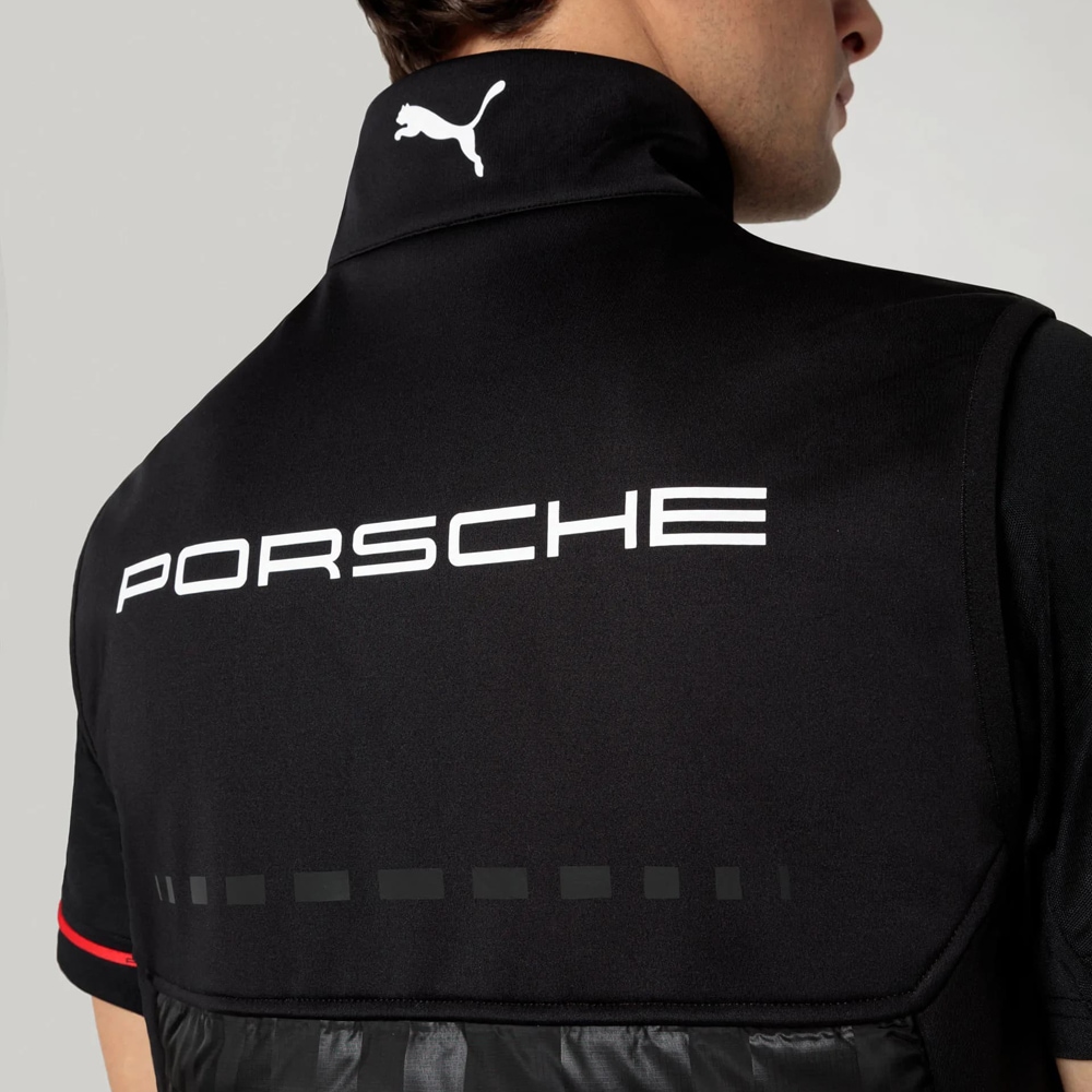 2025 PUMA ポルシェ モータースポーツ チーム ジレ ベスト ブラック