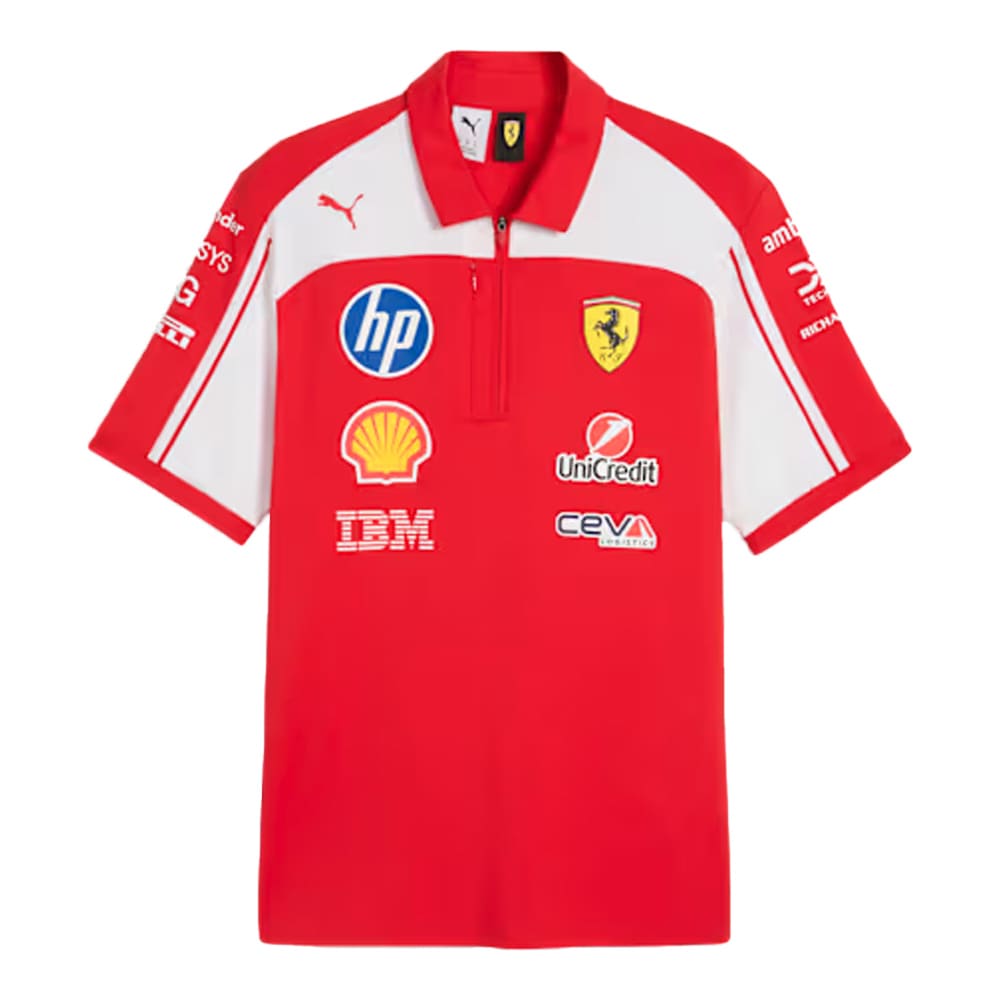 新品2026年正規品！F1 公式ポロシャツ新作フェラーリチーム M鈴鹿日本GP 2026 スクーデリア フェラーリ HP チーム オーセンティック ポロシャツ