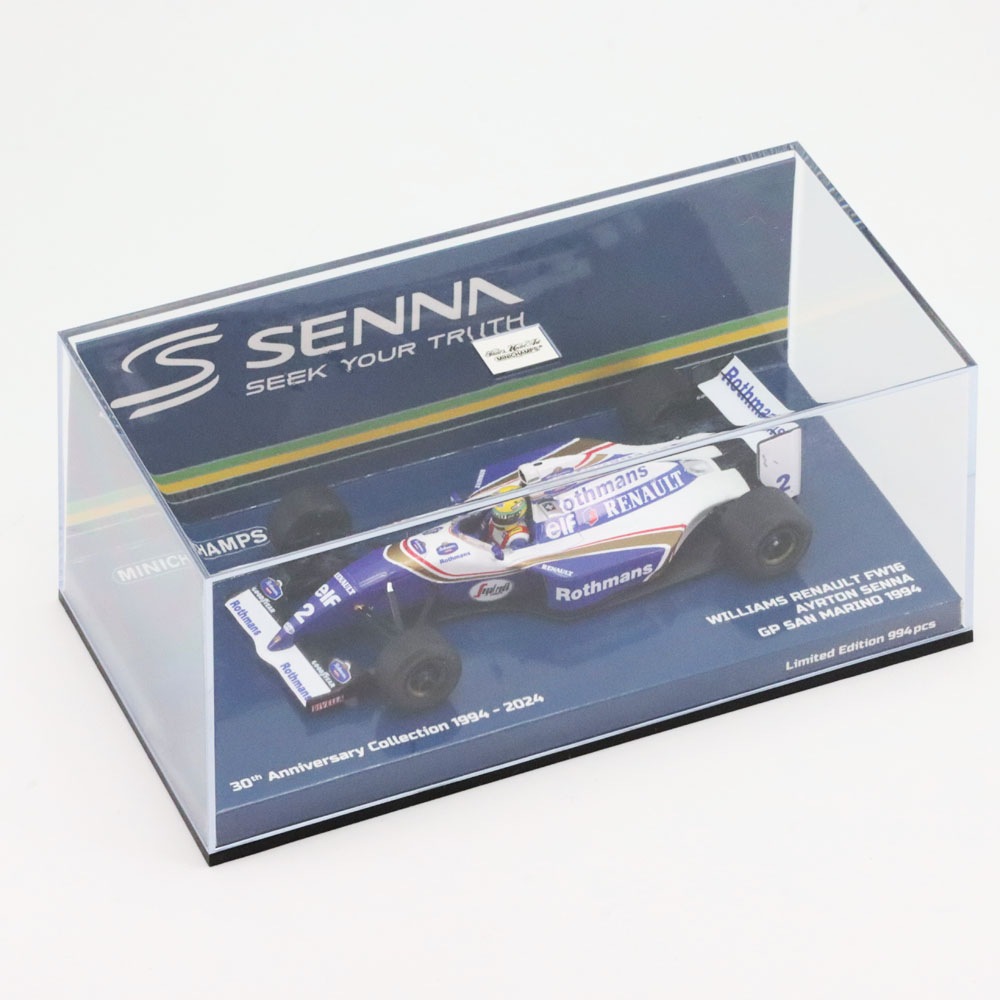ミニチャンプス 1/43 ウィリアムズ ルノー FW16 #2 アイルトン セナ