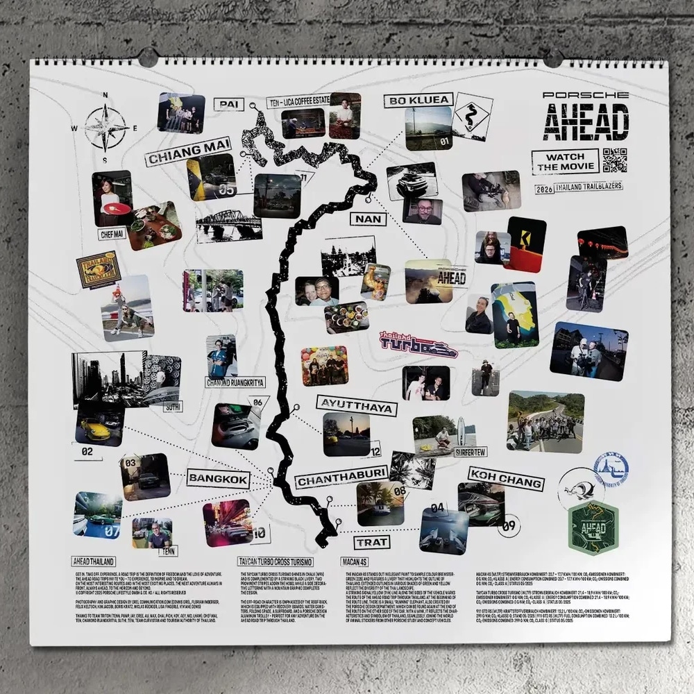 2026年 ポルシェ オフィシャル 大判サイズ 壁掛け カレンダー | 2026年