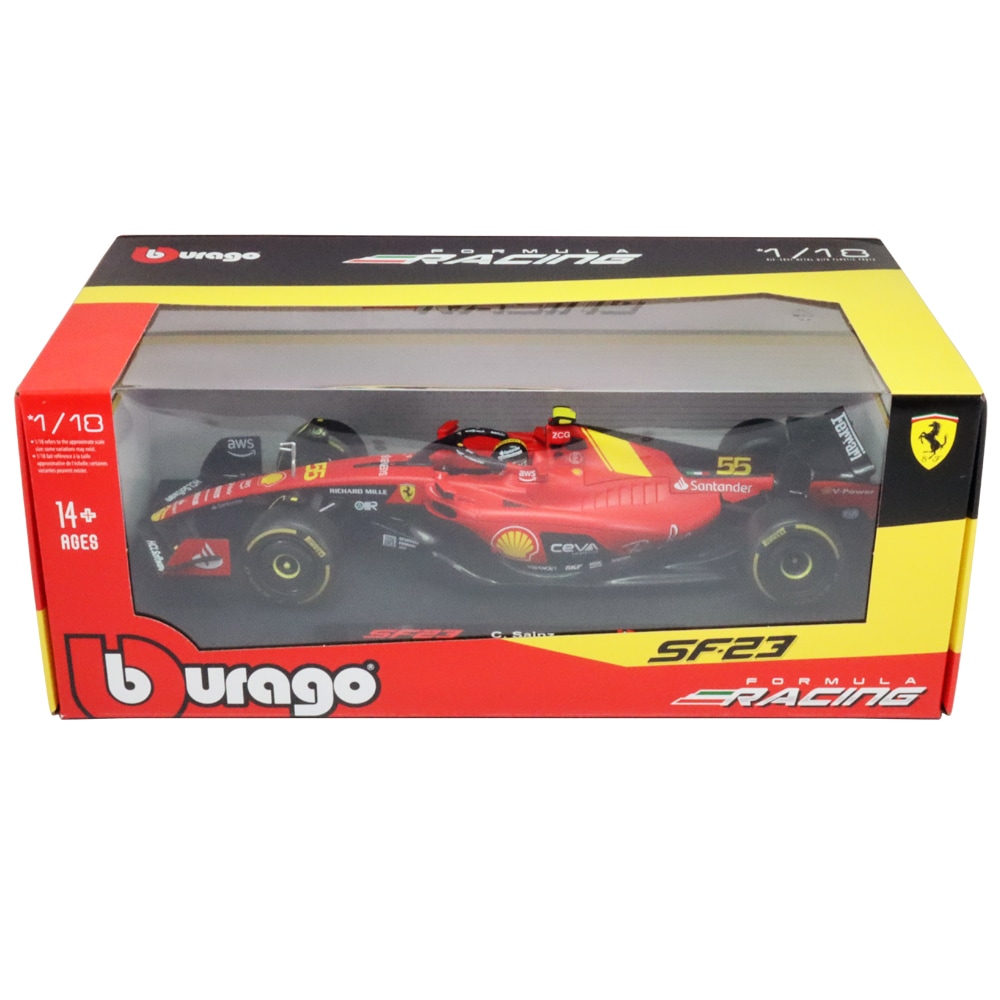 BBR 1/18 Ferrari イタリアGP 2023 フェラーリ　サインツ ミニチャンプス x BBR 1/18 フェラーリ SF-23 2023 F1 イタリア