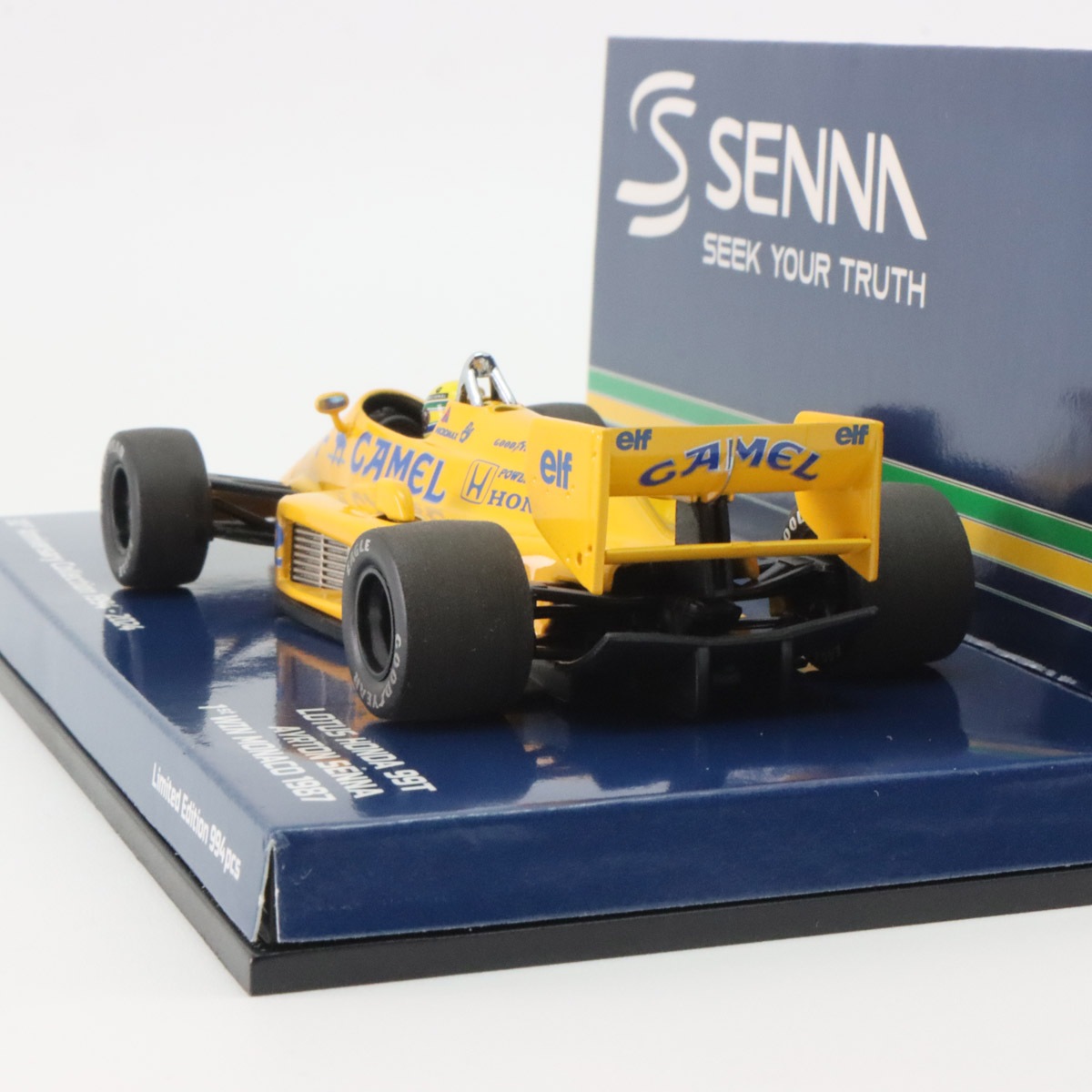 【LANG】ロータス・ホンダ99T アイルトン・セナ（1/43） ミニチャンプス 1/43 ロータス ホンダ 99T A.セナ 1987年モナコGP初