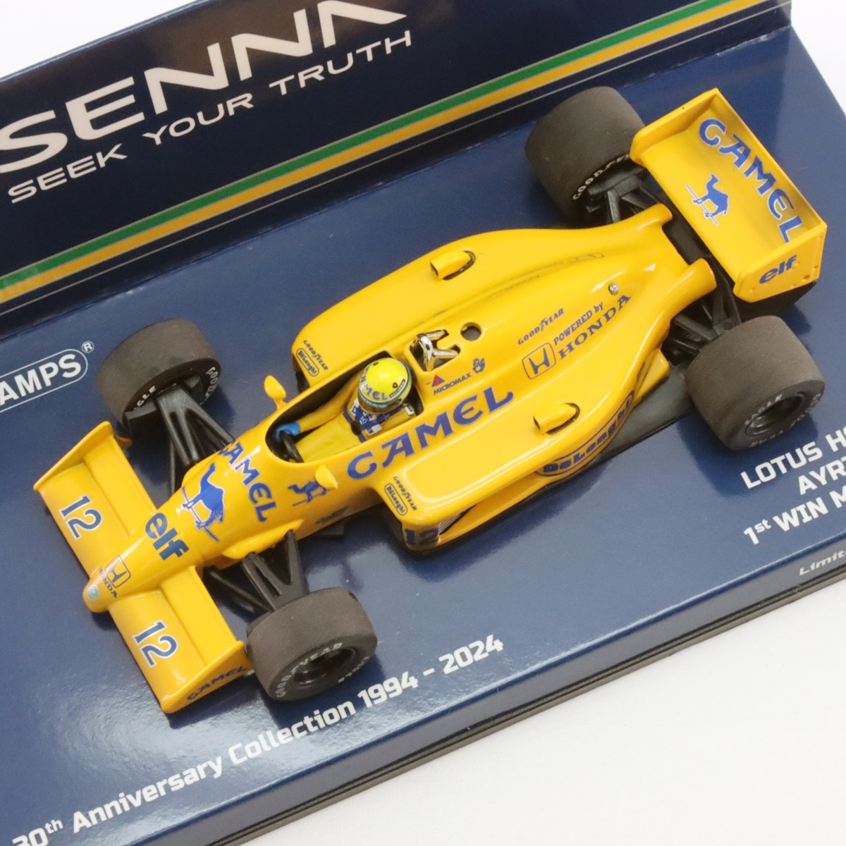 【LANG】ロータス・ホンダ99T アイルトン・セナ（1/43） ミニチャンプス 1/43 ロータス ホンダ F1 99T 1987 #12 アイルトン