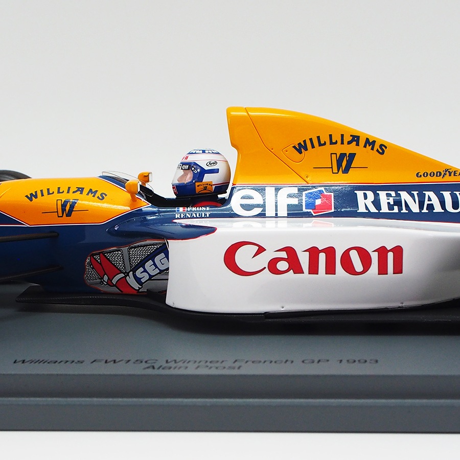 スパーク 1/18 ウィリアムズ FW15C #2 アラン プロスト 1993年