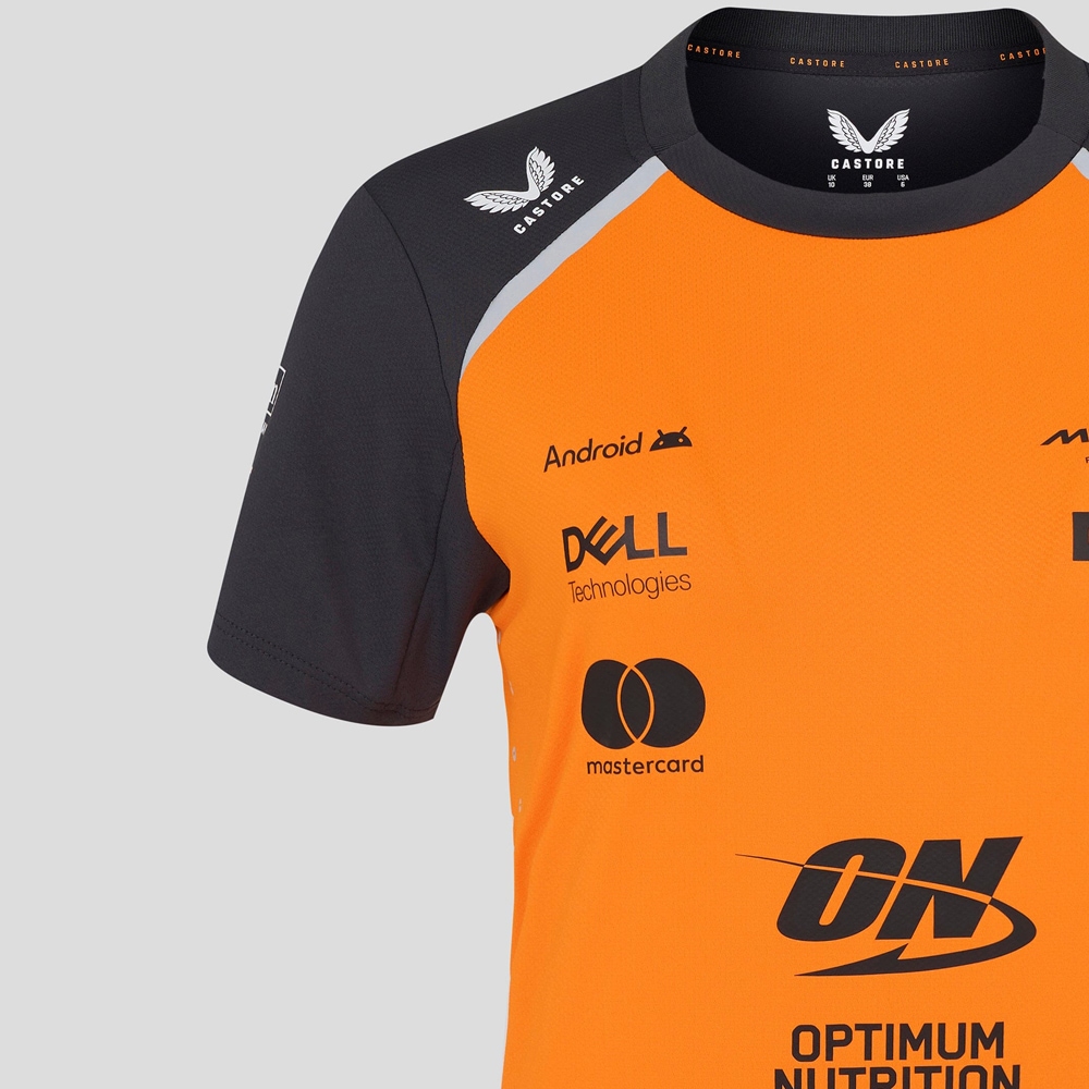 レディース 2025 マクラーレン F1 チーム Tシャツ オレンジ