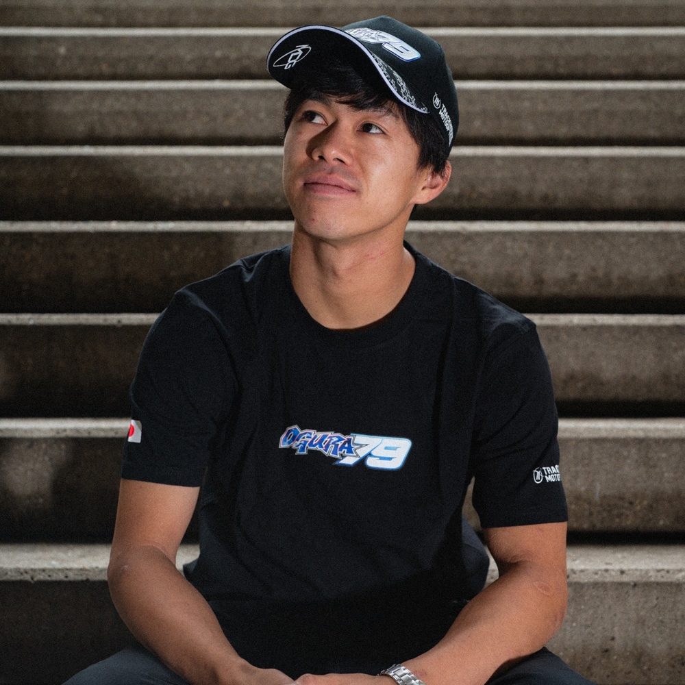 トラックハウスレーシング正規品 小椋藍Tシャツ Lサイズ motogpアプリリア 再入荷！motogp小椋藍Tシャツ トラックハウスレーシング×ガルフ