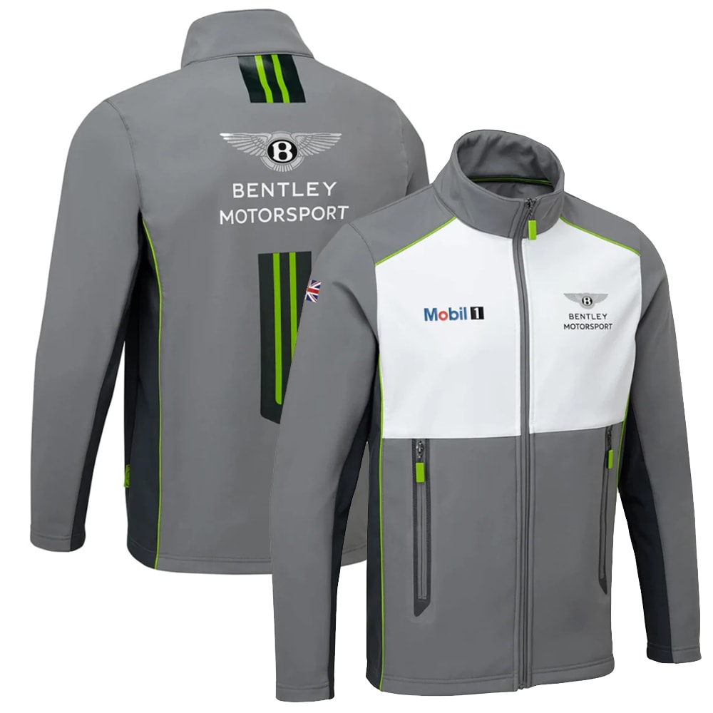 P3 未使用保管品　ベントレー　Bentley ウール混紡 ブランケット Bentley ベントレー モータースポーツ チーム ソフトシェル ジャケット