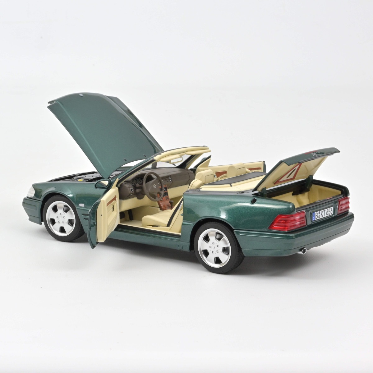 ノレブ 1/18 メルセデス ベンツ SL 500 1999年 メタリック グリーン