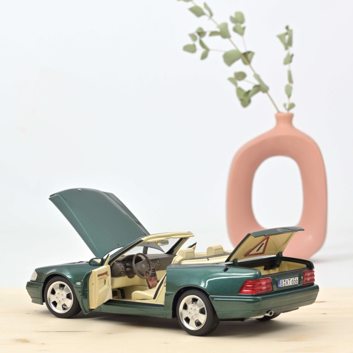 ノレブ 1/18 メルセデス ベンツ SL 500 1999年 メタリック グリーン