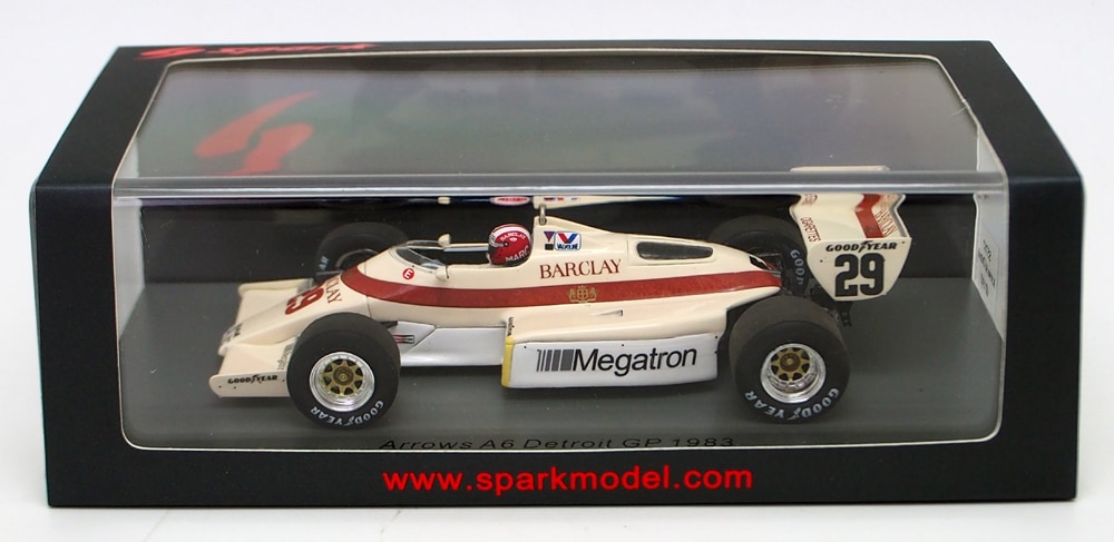 スパーク 1/43 アロウズ A6 1983年 アメリカ デトロイトGP