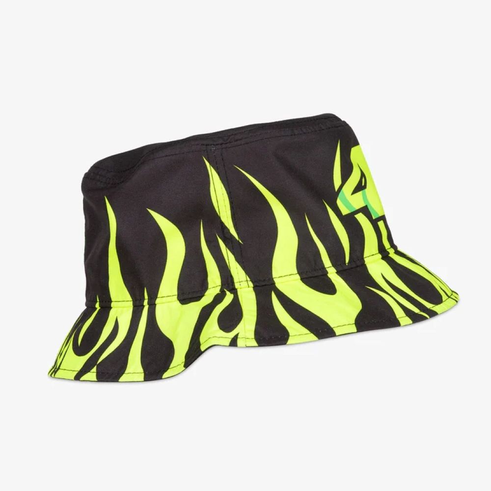 バット rr__oo 2025 VR46 バレンティーノ ロッシ モンスター バケットハット ブラック