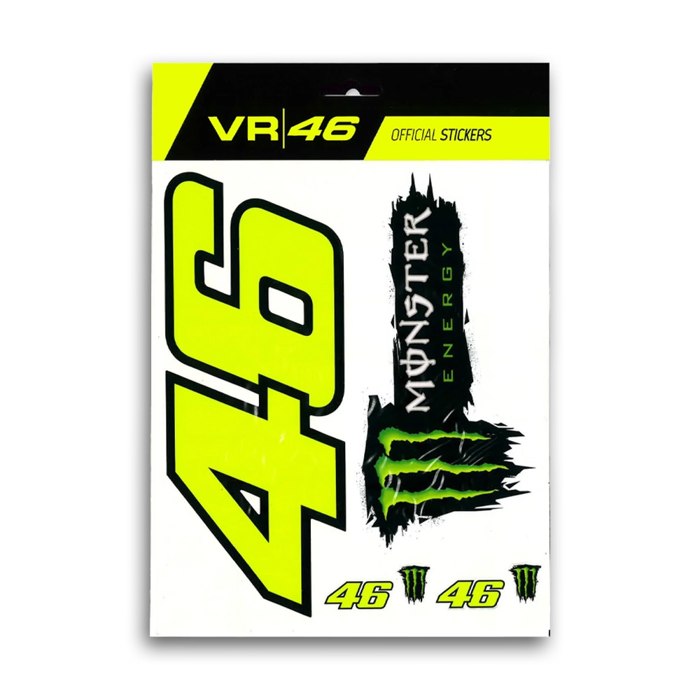 VR46 バレンティーノ ロッシ モンスター デュアル ビッグ ステッカー