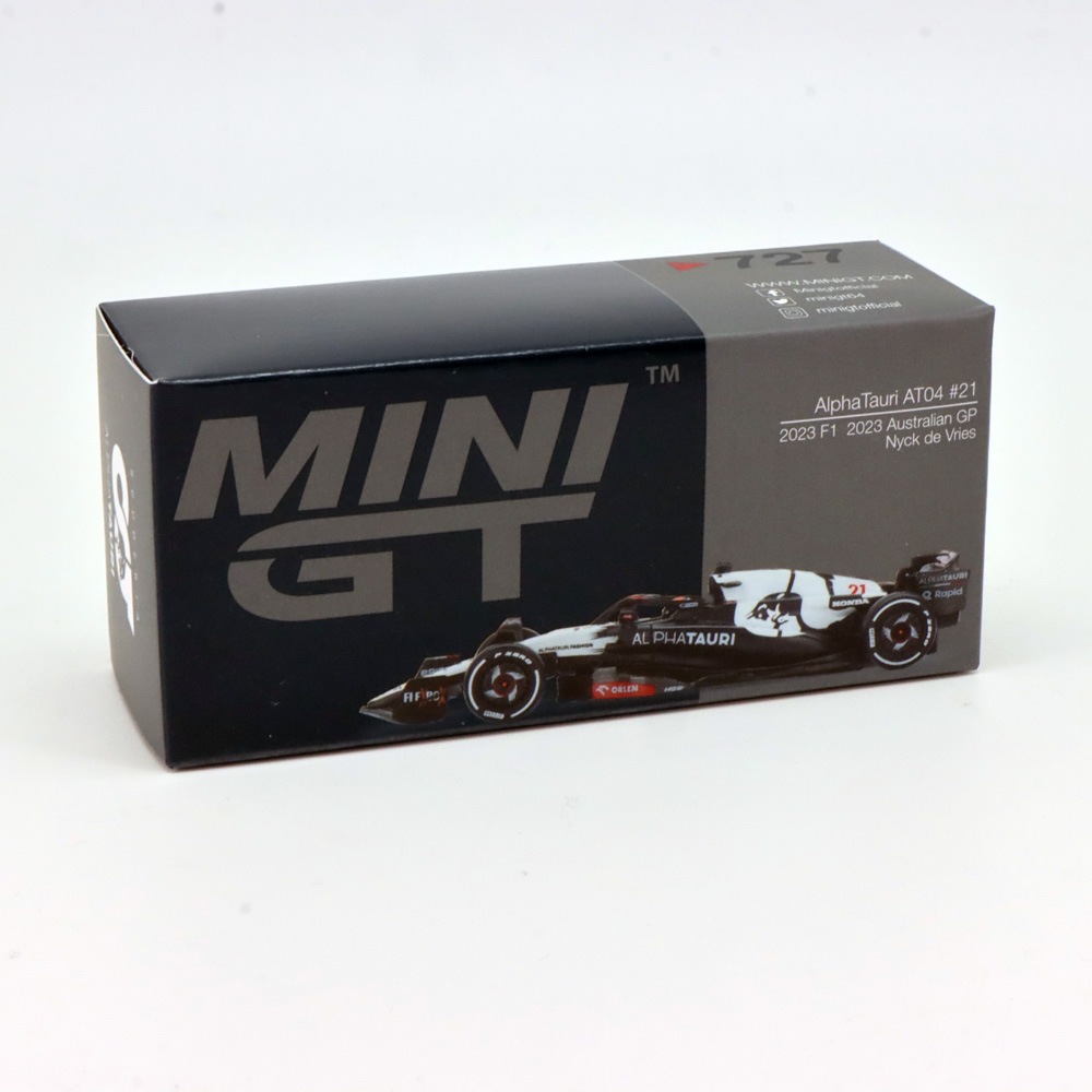 スクーデリア・アルファタウリ カード2枚セット MINI GT 1/64 スクーデリア アルファタウリ AT04 2023
