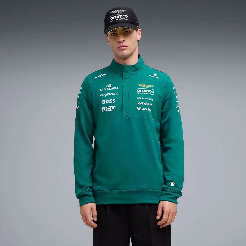 2026 アストンマーティン アラムコ F1 チーム レプリカ ハーフジップ
