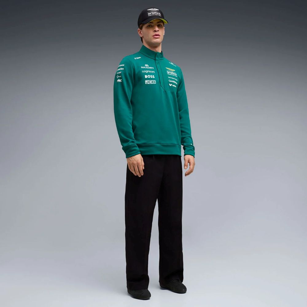 2026 アストンマーティン アラムコ F1 チーム レプリカ ハーフジップ