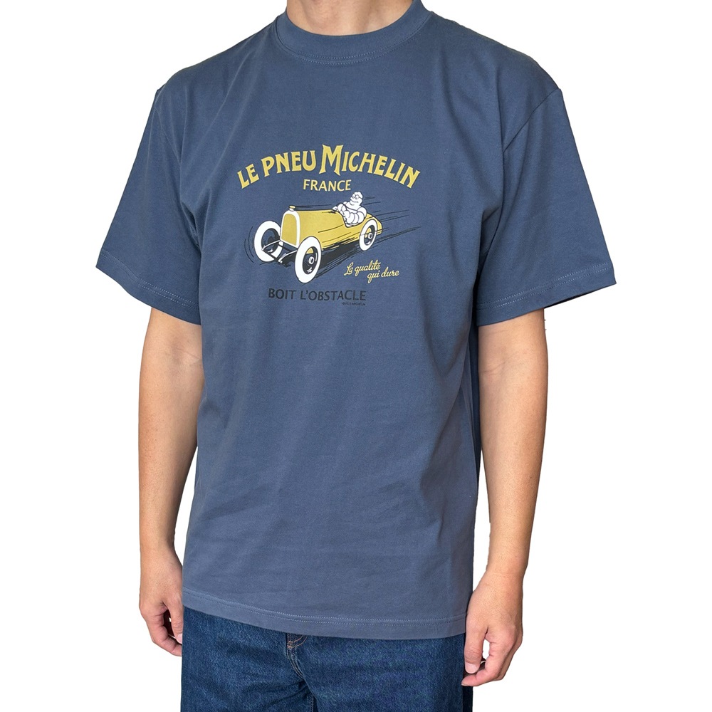 特価商品 [ミシュラン] Tシャツ Classic car (クラシックカー) ネイビー M