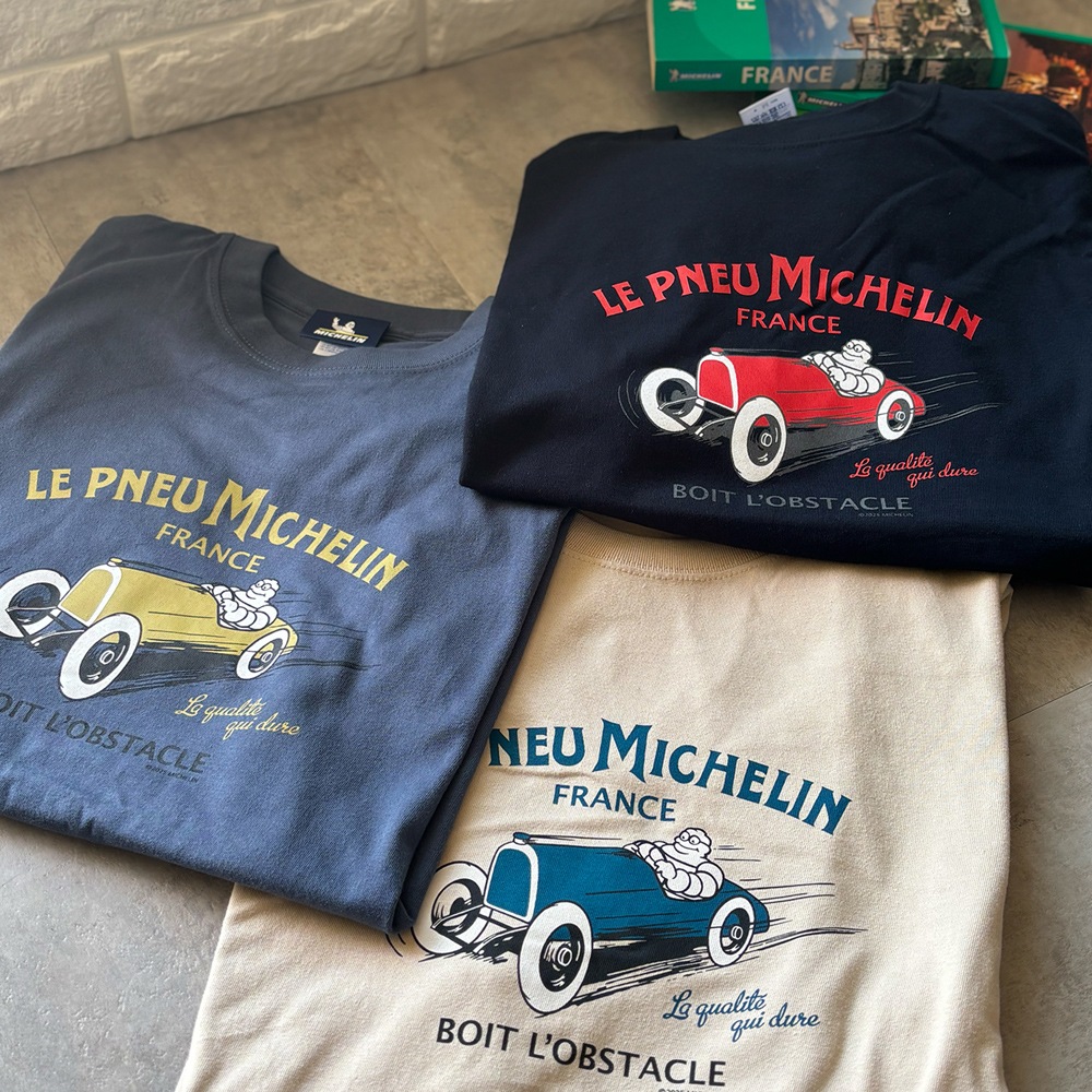 ミシュラン オフィシャル Classic car Tシャツ ヘイジーネイビー