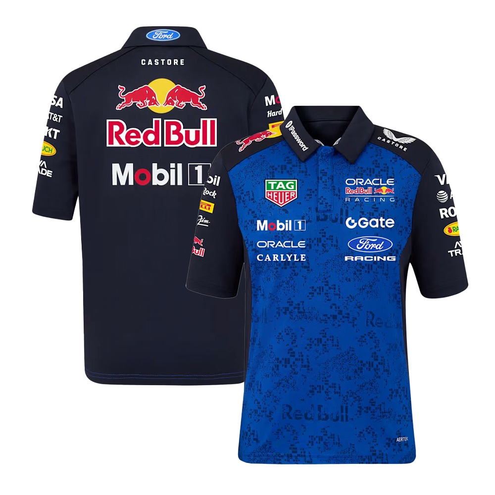 オラクル レッドブル レーシングチーム F1 ポロシャツ M 支給品 アメリカ オラクル レッドブル レーシング チーム USAレース限定 ポロシャツ