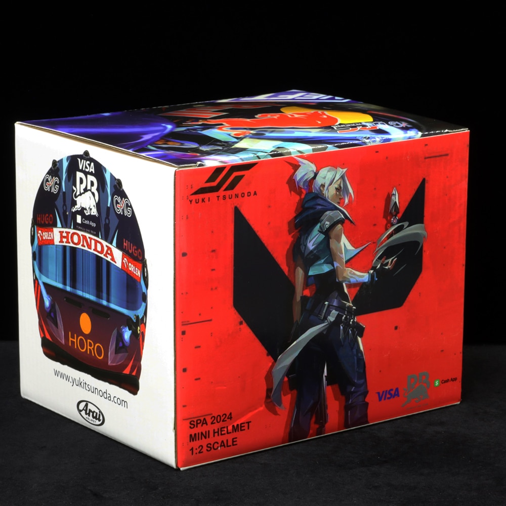 角田 オフィシャル 別注 1/2スケール レプリカヘルメット VISA CASH