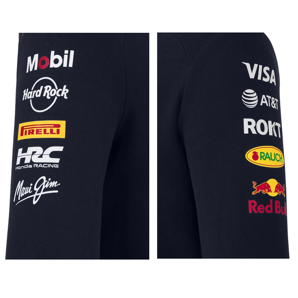 キッズ用 2025 オラクル レッドブル レーシング フルジップ フーディー