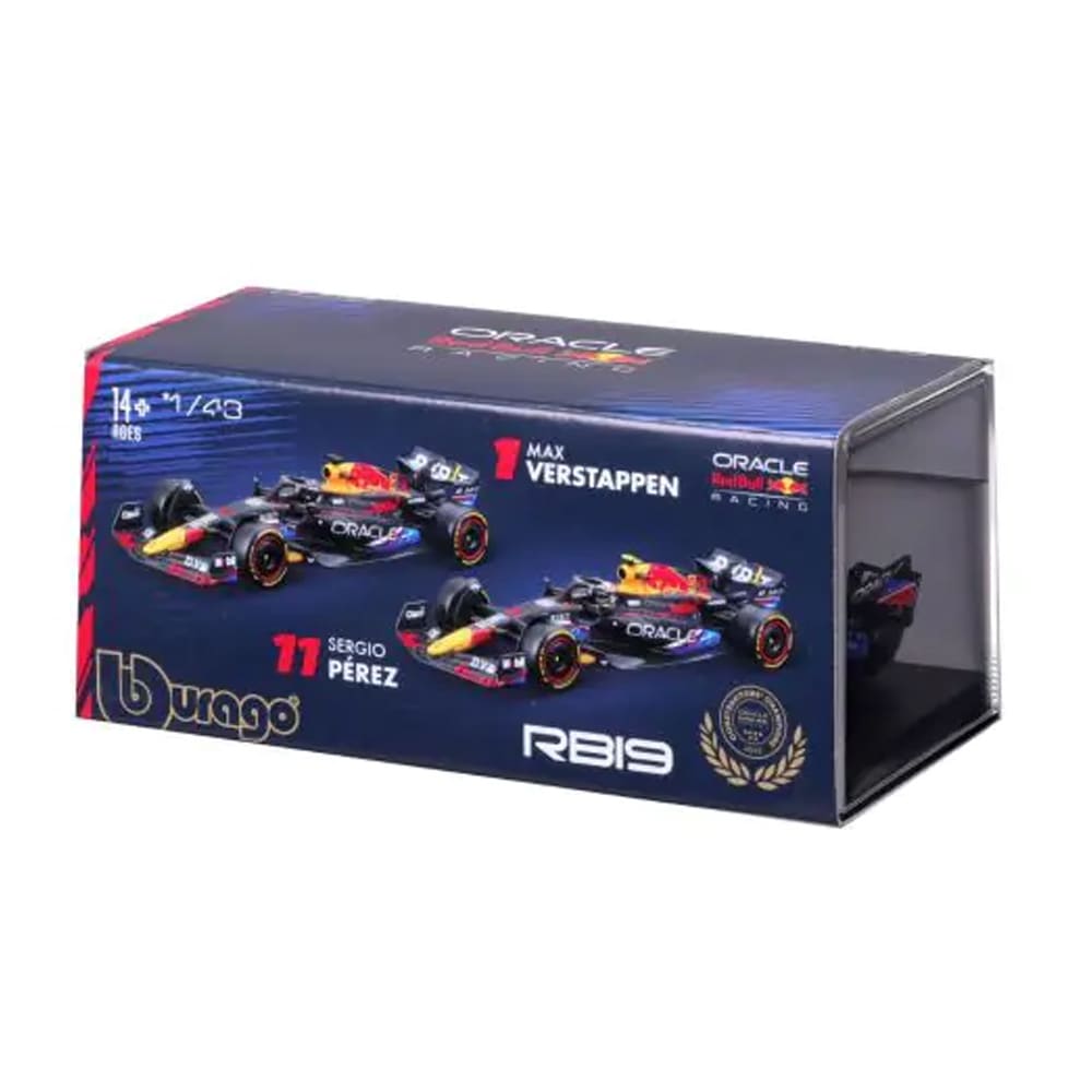 ドライバー＆ケース付き ブラゴ 1/43 2023 オラクル レッドブル