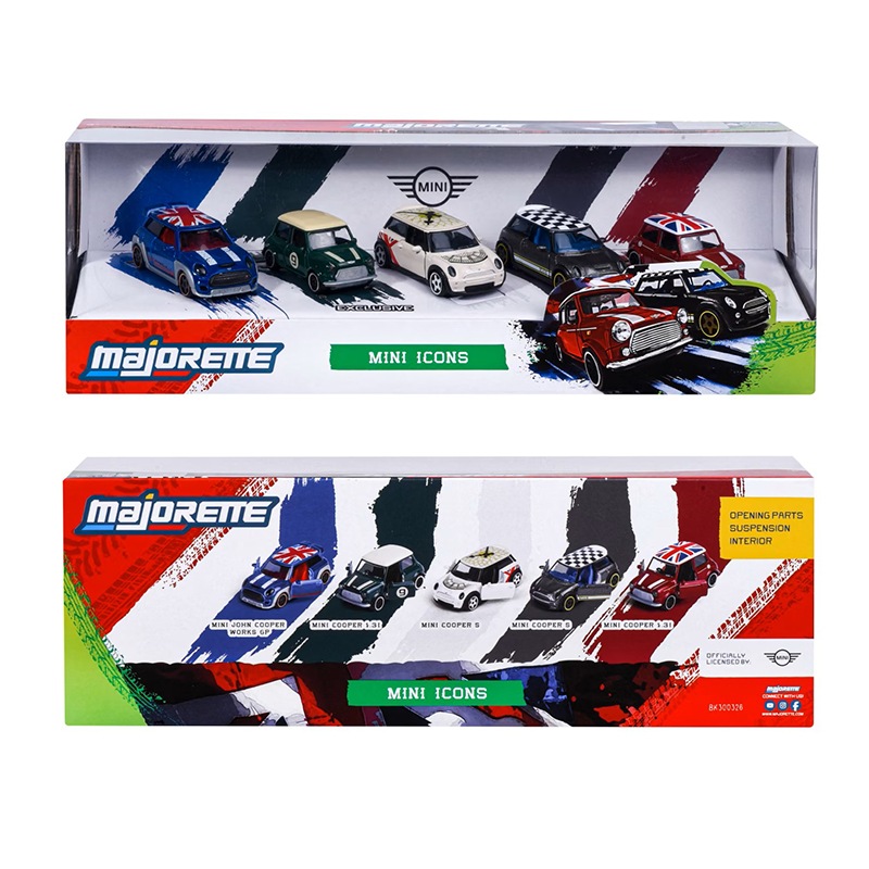  & MINI ミニカーコレクション 5台セット マジョレット 1/64 MINI アイコニック ミニカー ギフトパック アソート