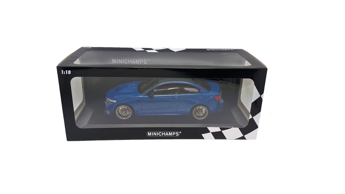 ミニチャンプス 1/18 BMW M2 CS 2020 ブルー メタリック & ゴールド
