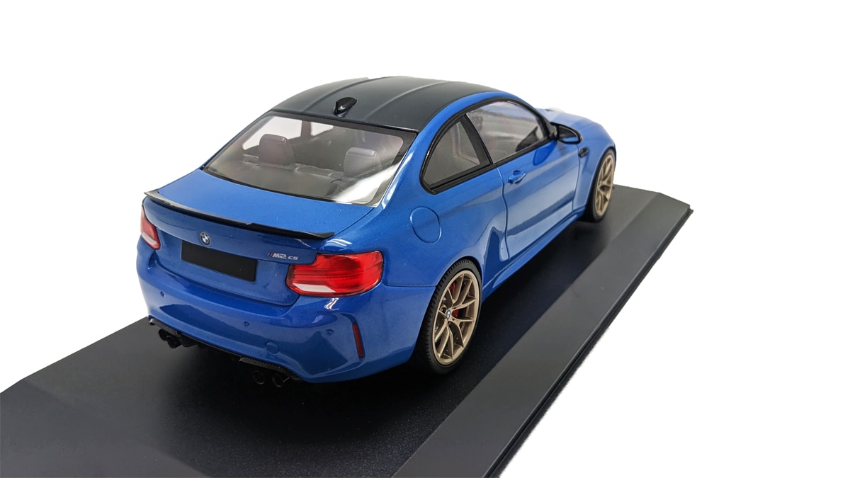 ミニチャンプス 1/18 BMW M2 CS 2020 ブルー メタリック & ゴールド