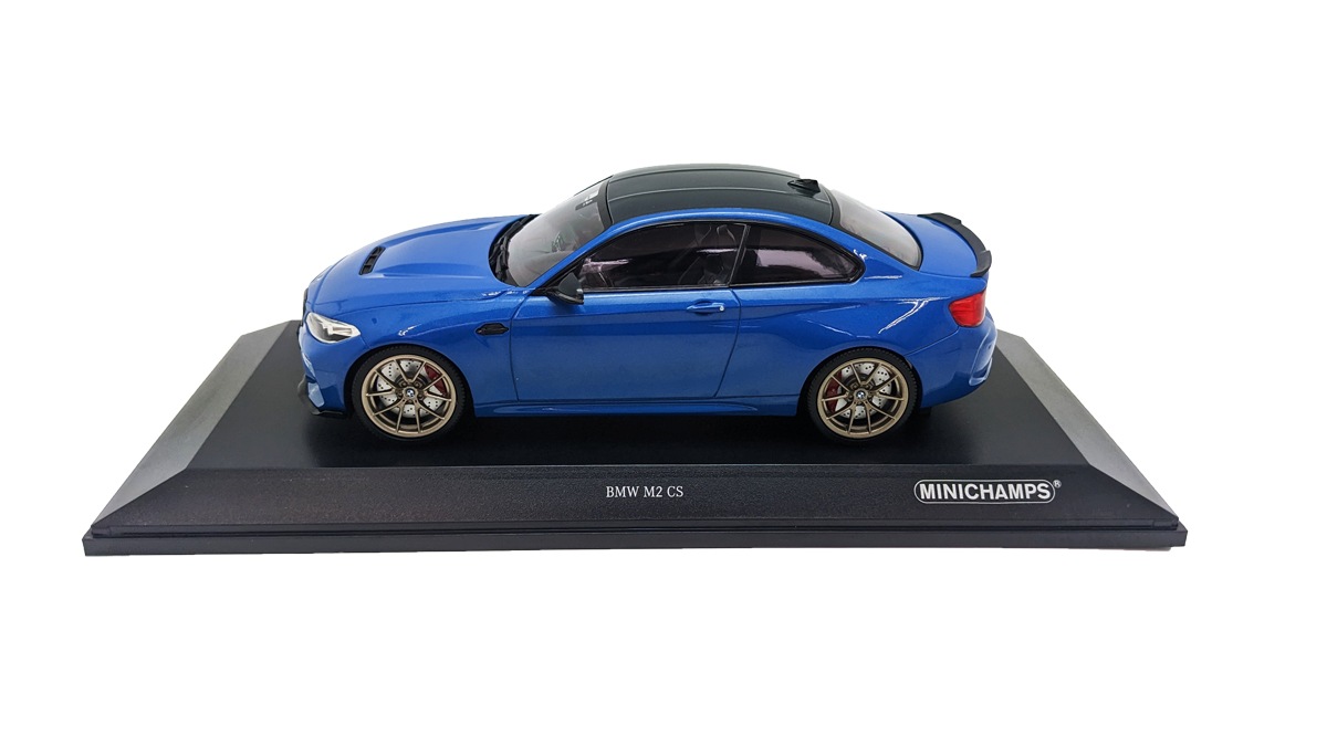ミニチャンプス 1/18 BMW M2 CS 2020 ブルー メタリック & ゴールド