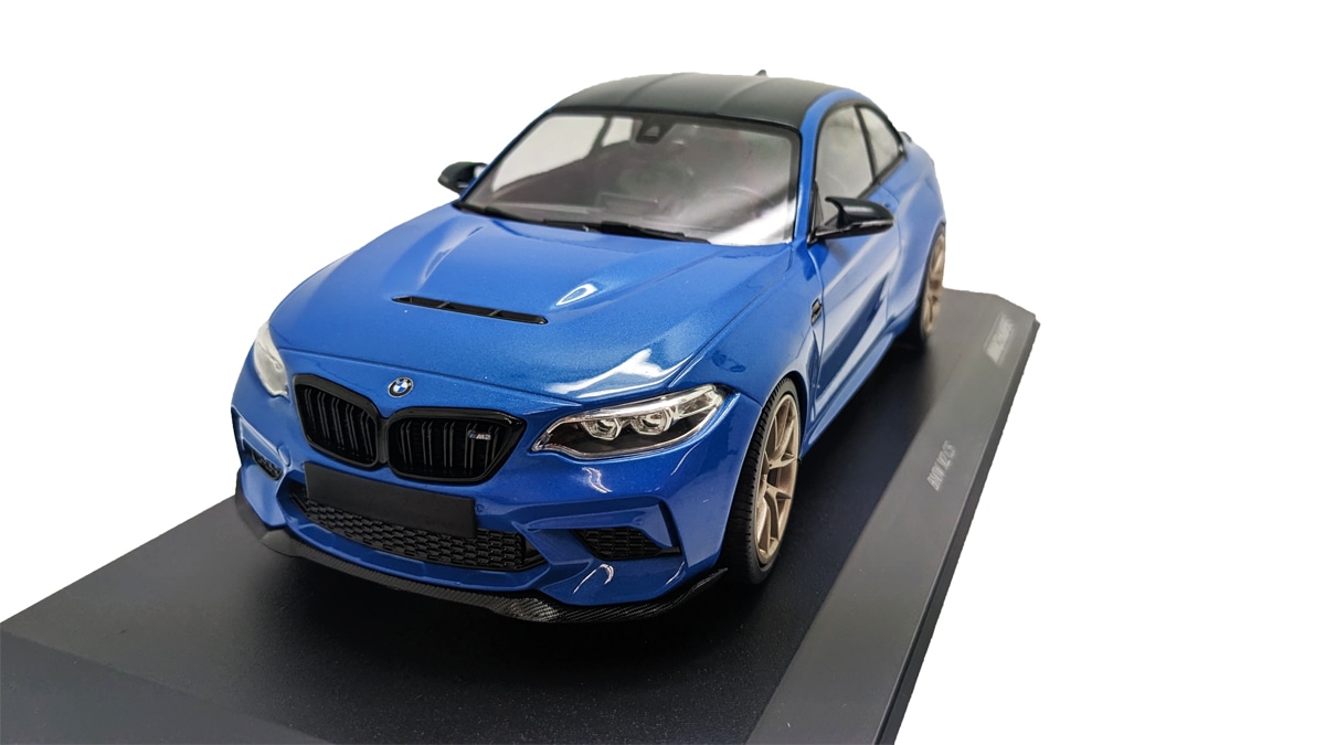 ミニチャンプス 1/18 BMW M2 CS 2020 ブルー メタリック & ゴールド