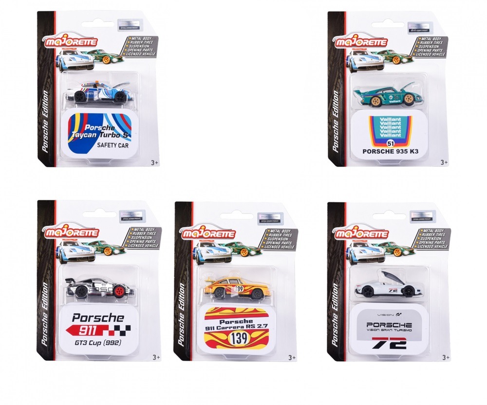 マジョレット 1/64 ポルシェ ミニカー デラックス アソート 5台セット