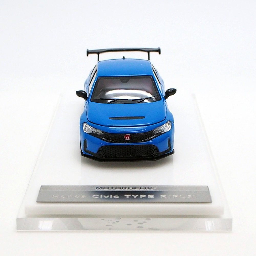 1/18 新型シビック　タイプR FL5 ミニカー　レーシングブルー・パール MOTORHELIX 1/18 ホンダ シビック タイプ R (FL5) レーシング
