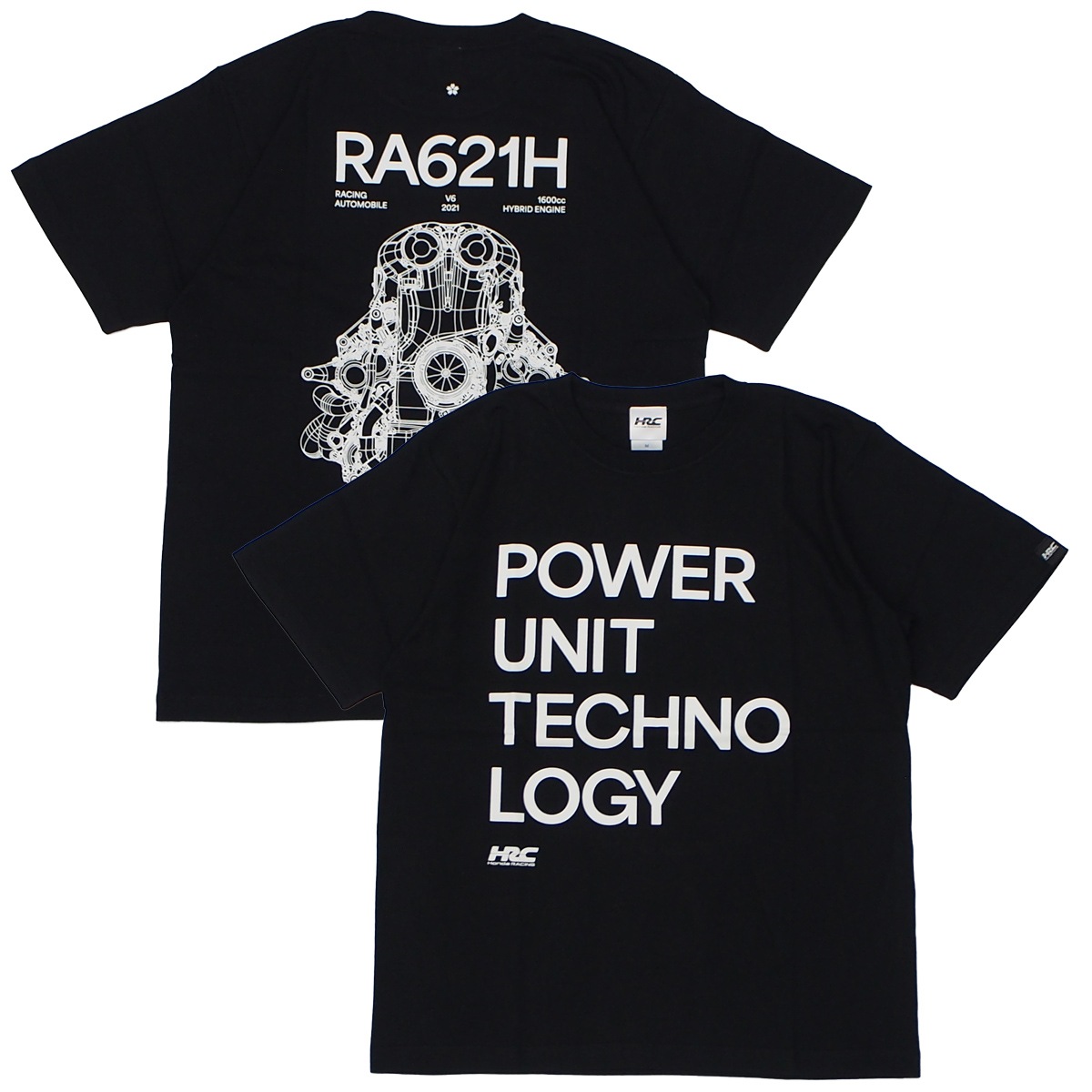 ホンダ HRC F1 パワーユニット テクノロジー Tシャツ ブラック | T