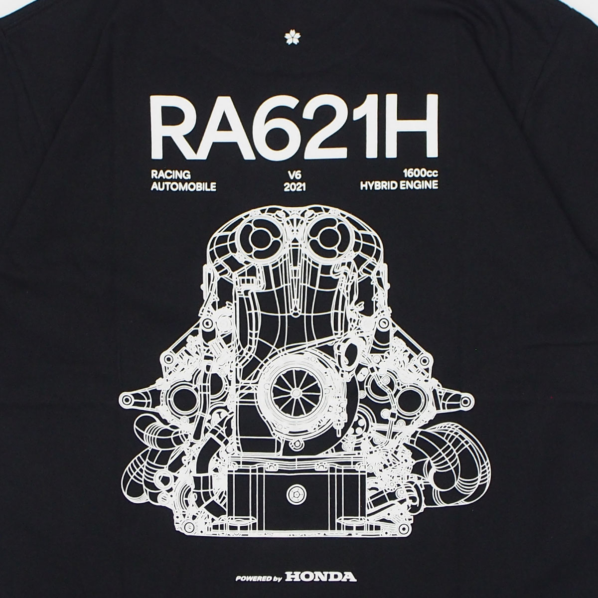 ホンダ HRC F1 パワーユニット テクノロジー Tシャツ ブラック | T