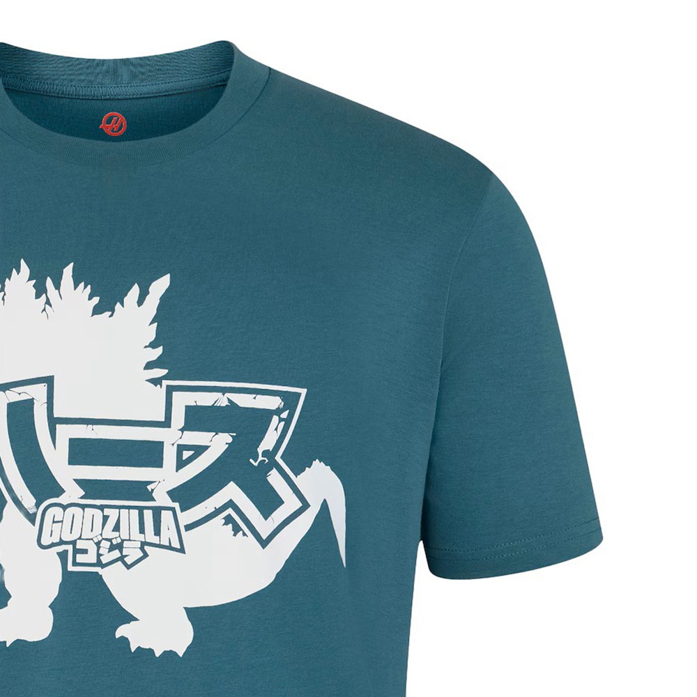 2026 TGR ハース F1 チーム x ゴジラ Godzilla Tシャツ グリーン | T