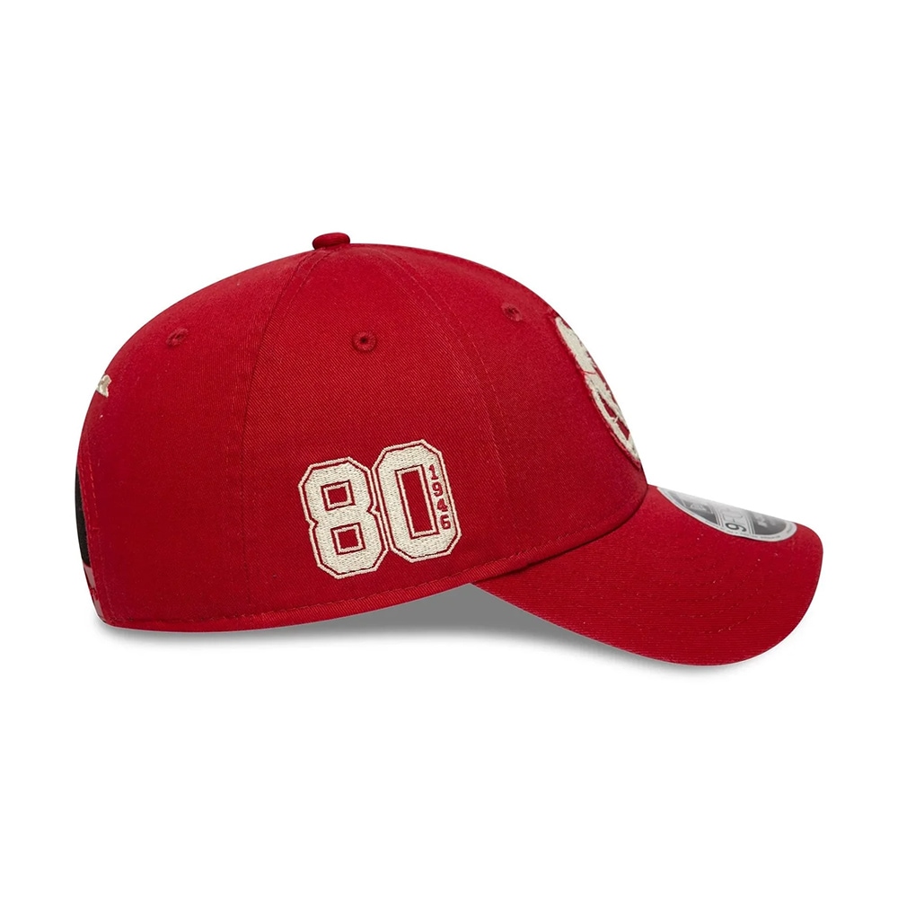 2026 ベスパ NewEra 9FORTY 80th Year ベースボール キャップ ルビー