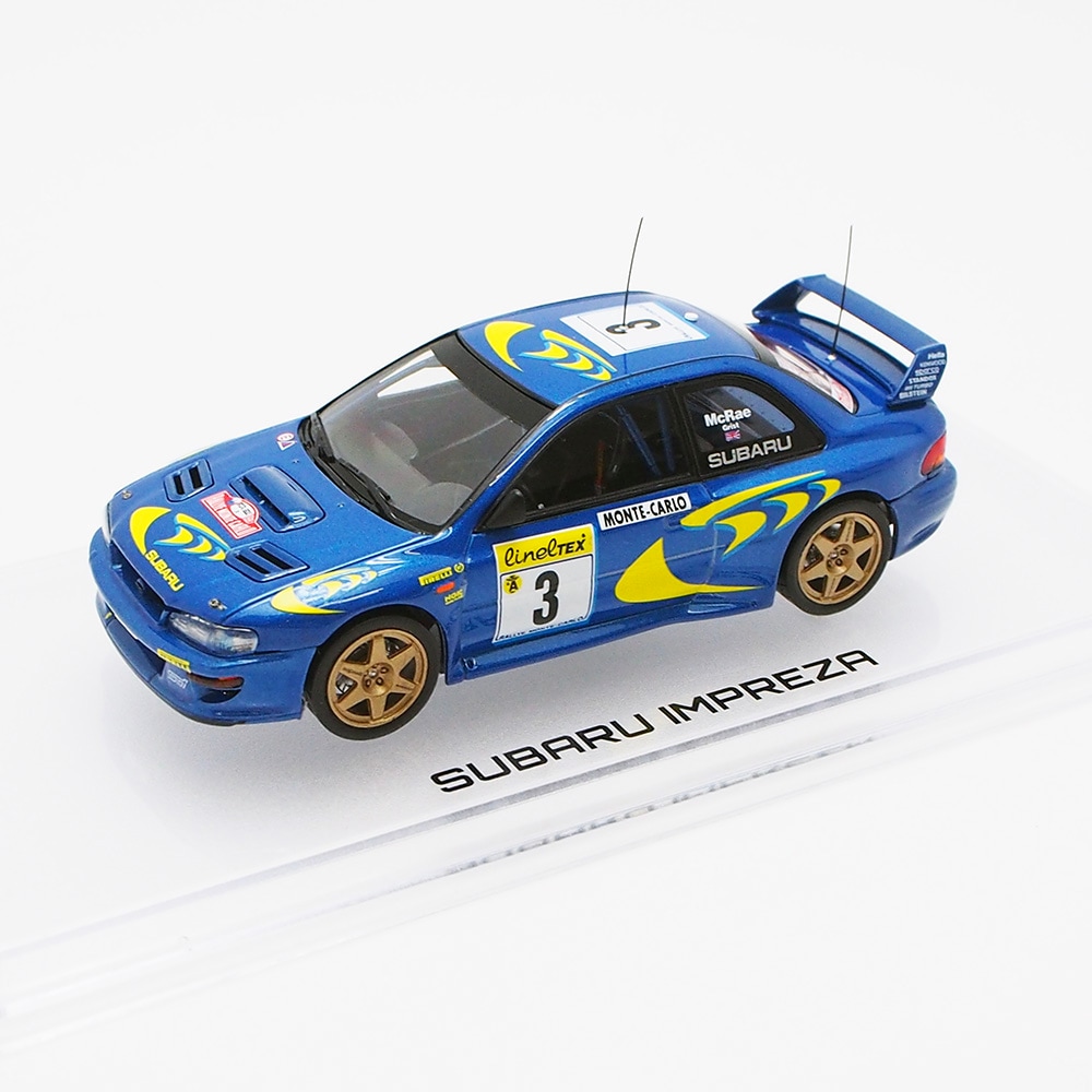 スバル インプレッサ WRCチャンピオン(コリン・マクレー)記念コイン まるで実車！ スバル「インプレッサ」のWRC黄金期の2台が1/18