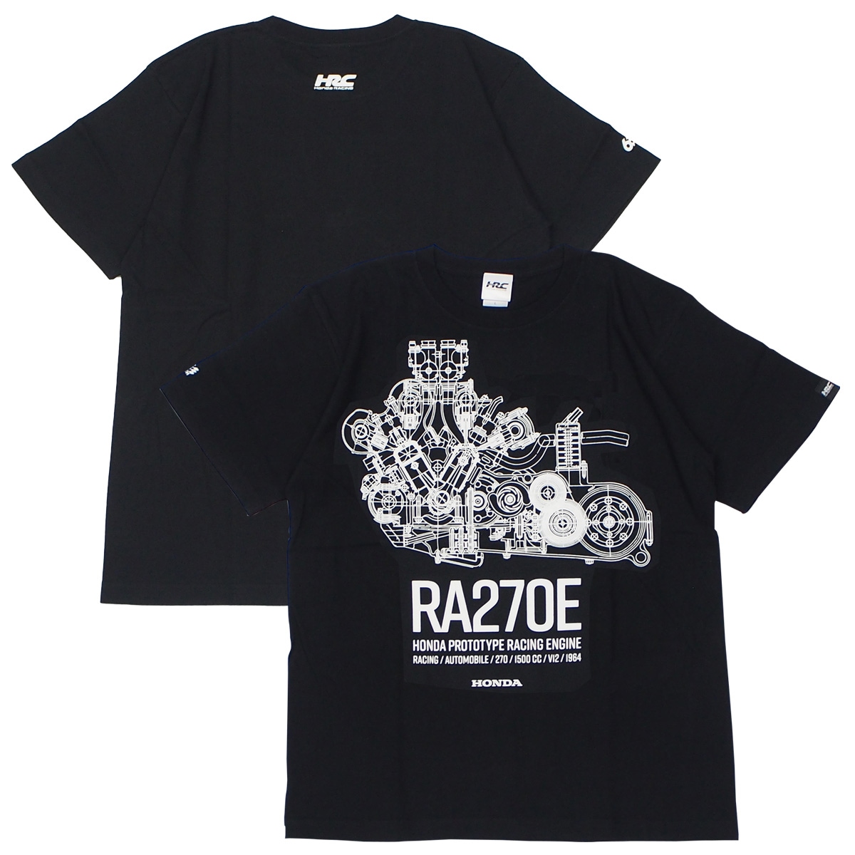 ホンダ HRC F1 RA270E プロトタイプ レーシング エンジン Tシャツ