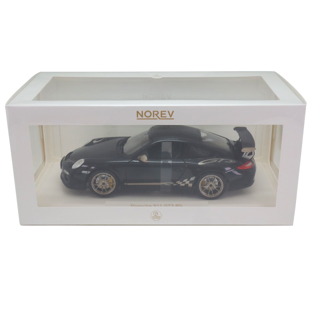 NOREV 1/18 ポルシェ 911 GT3 RS 2009年 ブラック＆ゴールド | 1/18