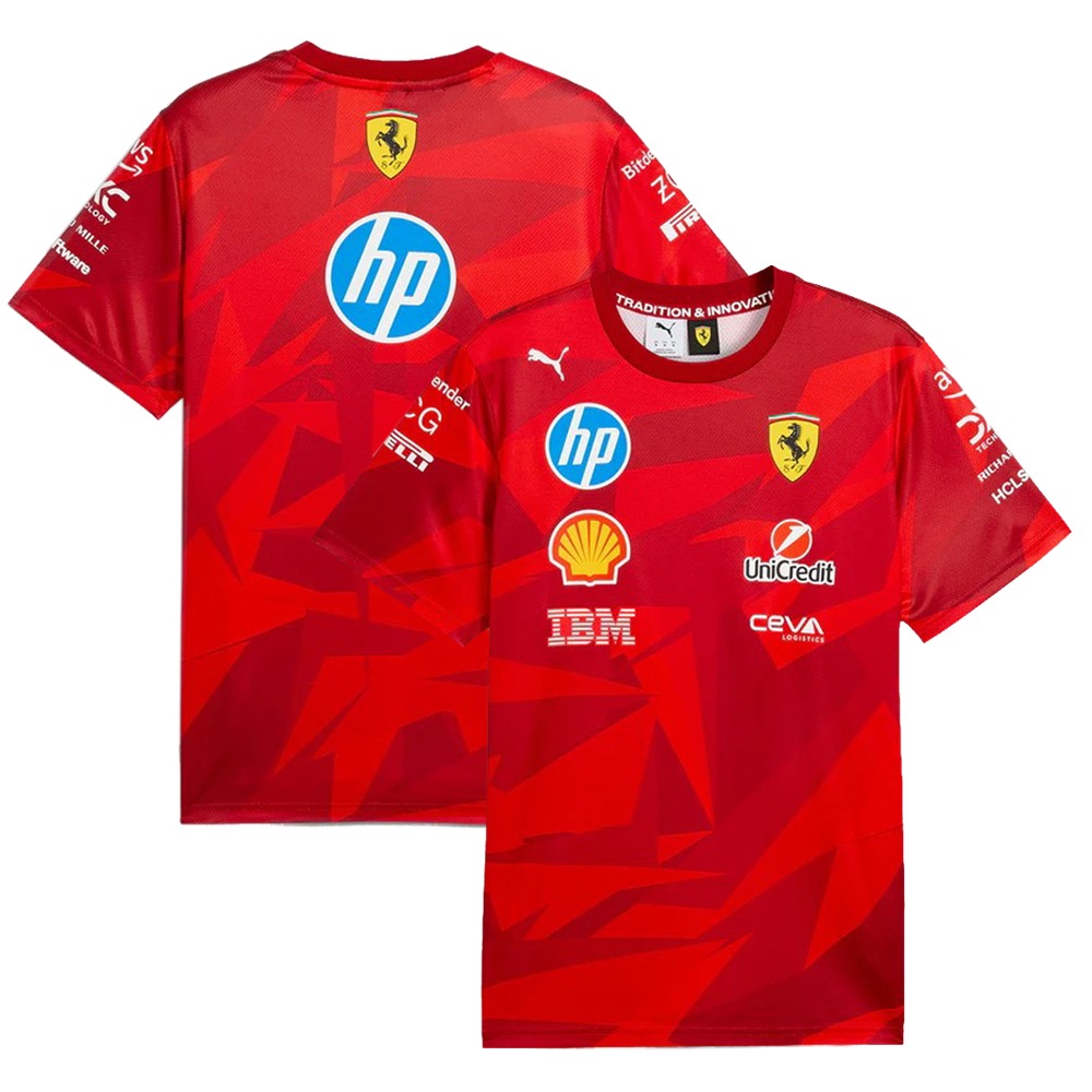 2025 PUMA スクーデリア フェラーリ SF ラスベガスGP Tシャツ レッド