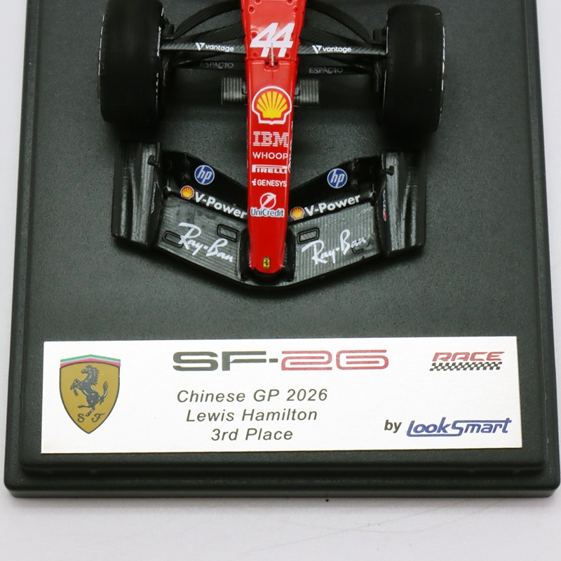 ルックスマート 1/43 フェラーリ SF-26 #44 ルイス ハミルトン 2026年