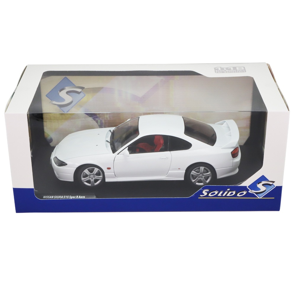 ソリド 1/18 日産 シルビア S15 SPEC-R 1999 ホワイト Amazon | ソリド 1/18 日産 シルビア S15 スペックR エアロ 1999